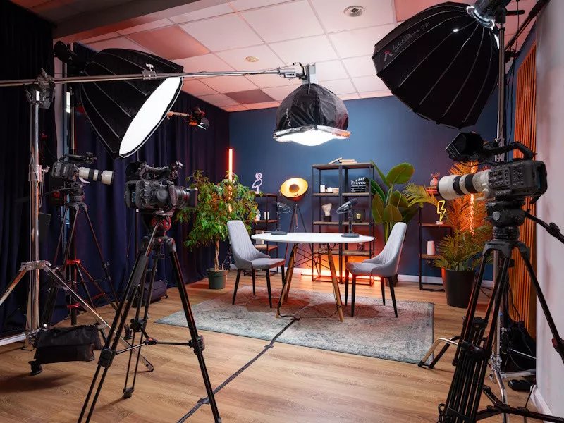 Profesjonalne studio z wieloma kamerami